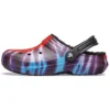 Classic Tie-Dye Stay Warm Cozy Crocs -urheilutohvelit, unisex, violetti-punainen