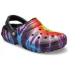 Classic Tie-Dye Stay Warm Cozy Crocs -urheilutohvelit, unisex, violetti-punainen