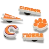 Clemson Univ 5-pakkaus Jibbitz-korut