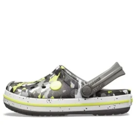 Crocband-camouflage-kuvioiset pistokkaat ”Grey Black Yellow”