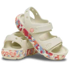 Crocband™ Cruiser Glow Confetti -nauhasandaalit pikkulapsille