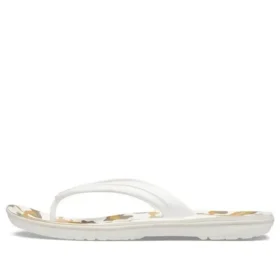 Crocband-kuvioidut varvassandaalit ”White Tan”