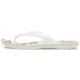 Crocband-kuvioidut varvassandaalit ”White Tan”