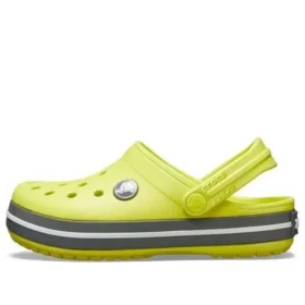 Crocband-leikkausyksityiskohdilla varustetut pyöreäkärkiset pistokkaat ”Yellow Grey”