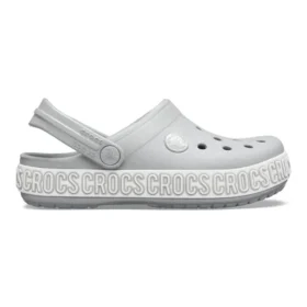 Crocband Logo Mania -pistokkaat ”Grey Silver”