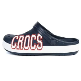 Crocband Logo -pistokkaat ”Navy White”