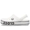 Crocband Logo -pistokkaat ”White Black”