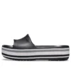 Crocband Platform Slides ”Black Grey White”