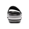 Crocband Platform Slides ”Black Grey White”