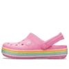 Crocband Rainbow Glitter -pistokkaat ”Pink”