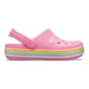 Crocband Rainbow Glitter -pistokkaat ”Pink”