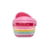 Crocband Rainbow Glitter -pistokkaat ”Pink”