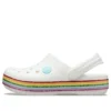 Crocband Rainbow -kengät ”White Multi”
