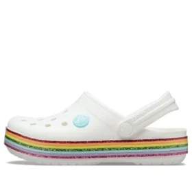 Crocband Rainbow -kengät ”White Multi”