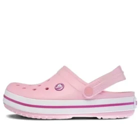 Crocband-sandaalit, unisex, vaaleanpunainen ja violetti