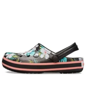 Crocband Seasonal Graphic Pistokkaat ”Black White Pink”