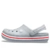 Crocband Varsity -pistokkaat ”Harmaa-punainen”