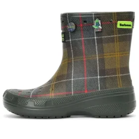 Crocs x Barbour Classic -saappaat ”Olive Plaid”