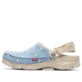 Crocs x Levi’s Sashiko All-Terrain Pistokkaat ”Bone Blue”