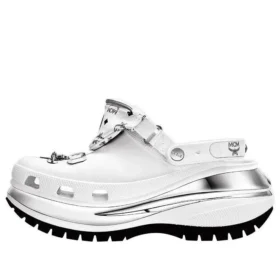 Crocs x MCM Mega Crush Clog ”White Silver”