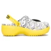 Crocs x Smiley World Charm Classic Platform Clog ”Yellow White”
