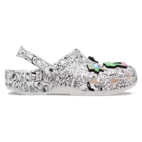 Crocs x Steven Harrington Classic Clogs ”Quickstrike – White Black”