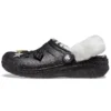 Disco Classic Lined Clog Disco Glitter ”Musta Valkoinen”