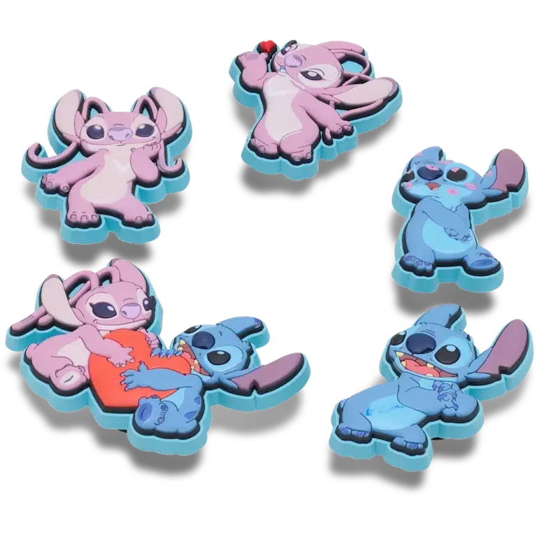 Disney Stitch & Angel 5-pakkaus Jibbitz-kenkäkoruja Disney Stitch & Angel 5-pakkaus Jibbitz-kenkäkoruja