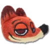 Disney Zootopia 2 Nick Wilde -pehmolelu-kenkäkorut Disney Zootopia 2 Nick Wilde -pehmolelu-kenkäkorut