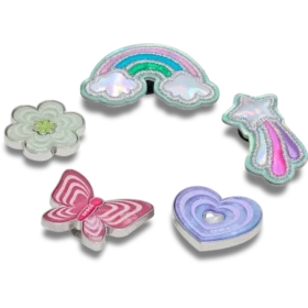 Funky Girly Icons -korut, 5 kpl:n pakkaus: Jibbitz-korut