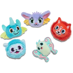 Fuzzy Fantasy Animals -korut, 5 kpl:n Jibbitz-korut-pakkaus