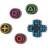 Game Controller 5-pack Jibbitz-korut Game Controller 5-pack Jibbitz-korut