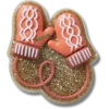 Glitter Pink Mittens Jibbitz-korut