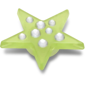 Green Gem Star Jibbitz-korut