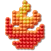 Helmillä koristellut Flame Jibbitz™ -korut
