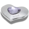 Hopean- ja violetinväriset Smt Gem Heart Jibbitz-korut