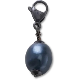 Hopeanmusta Smt Pearl -koriste Jibbitz™-korut