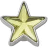 Hopeiset ja vihreät Smt Gem Star Jibbitz-korut