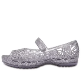 Isabella Glitter Peep Toe -sandaalit ”Silver”