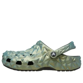 Klassinen irisoiva geometrinen Classic Clog ”Green”
