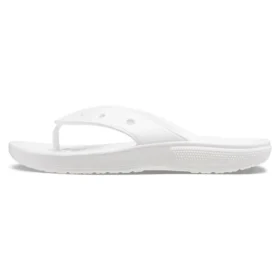 Klassiset Crocs Classic Flip -varvassandaalit, unisex, valkoiset