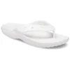 Klassiset Crocs Classic Flip -varvassandaalit, unisex, valkoiset