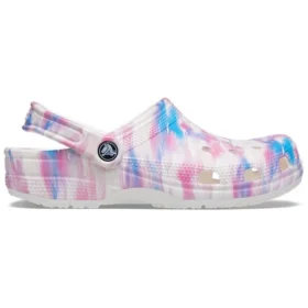 Klassiset rennot unisex-sandaalit, valkoinen, vaaleanpunainen, sininen ”White Pink Blue”