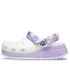 Klassiset rennot unisex-sandaalit ”White Purple”