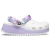 Klassiset rennot unisex-sandaalit ”White Purple”