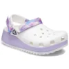 Klassiset rennot unisex-sandaalit ”White Purple”