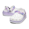 Klassiset rennot unisex-sandaalit ”White Purple”