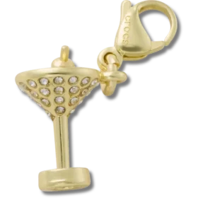 Kultainen Martini-koriste Jibbitz-korut