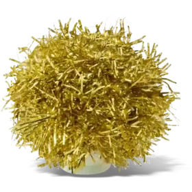 Kultaiset tinsel-pompon-Jibbitz-korut