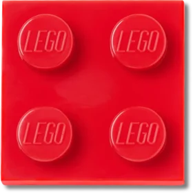 Lego® punainen 2×2-laatta Jibbitz™-korut